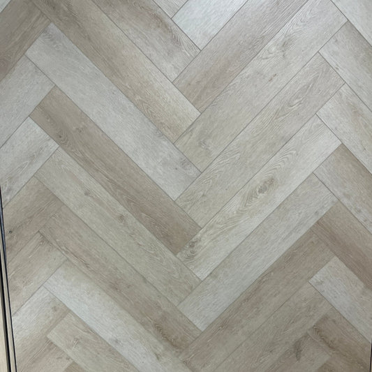 Karna Seaside Oak Herringbone SPC - Wood Floor Store