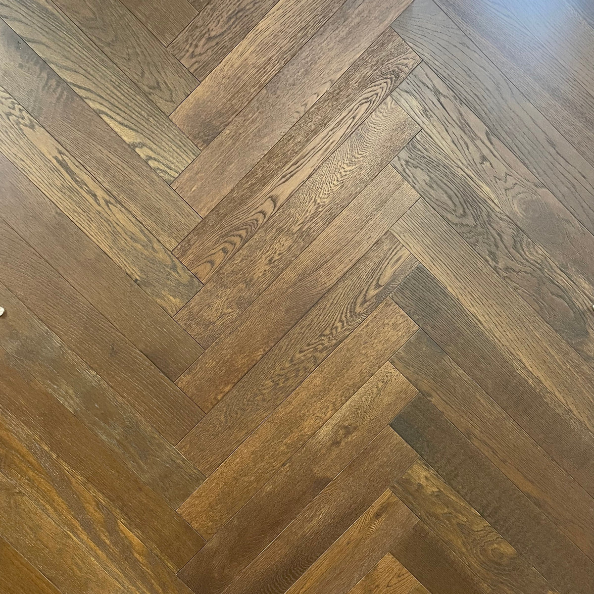 Fika Dark Double Smoked Oak Herringbone