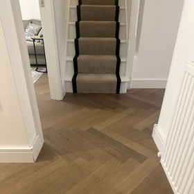 Fika Smoked Grey Oak Herringbone