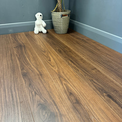 Baum Aqua Plus Dark Walnut Oak 12mm - Wood Floor Store