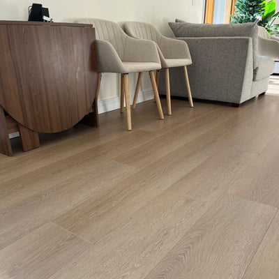 Baum Aqua Plus Washed Oak Long Plank 12mm - Wood Floor Store