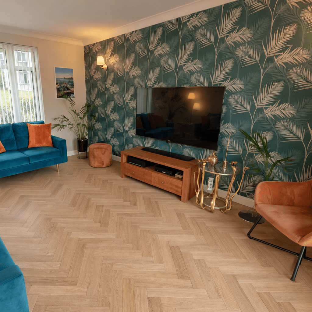 Baum Canyon Oak Herringbone (Laminate Flooring) - Wood Floor Store