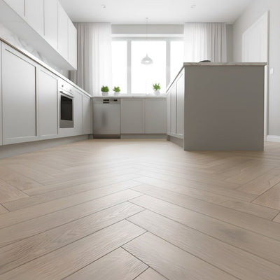 Baum Meadow Oak Herringbone (Laminate Flooring) - Wood Floor Store
