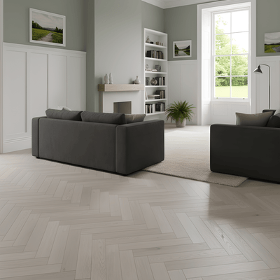 Baum Meadow Oak Herringbone (Laminate Flooring) - Wood Floor Store