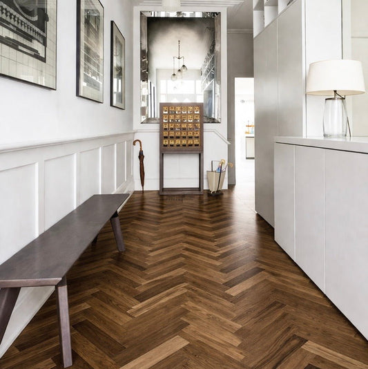Fika Fumed Oak Herringbone (Engineered Flooring) - Wood Floor Store