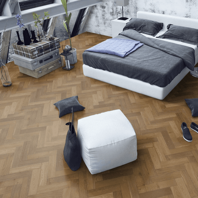 Fika Fumed Oak Herringbone (Engineered Flooring) - Wood Floor Store