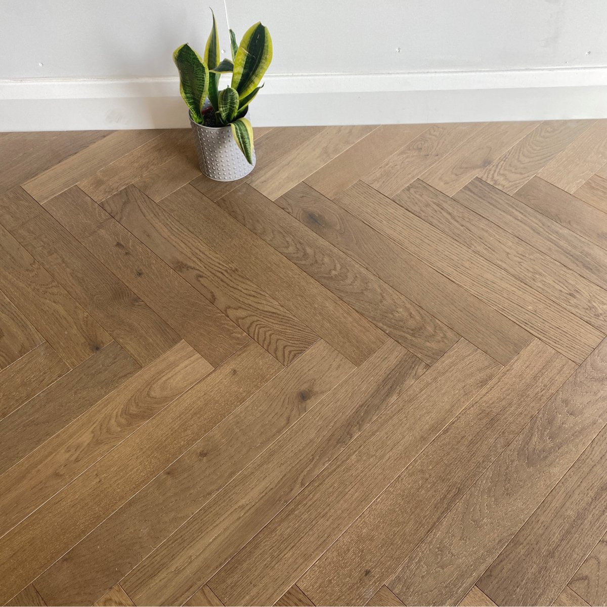 Fika Limed Grey Oak Herringbone - Wood Floor Store