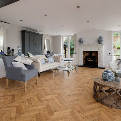 Fika Mayfair Oak Herringbone (Engineered Flooring) - Wood Floor Store