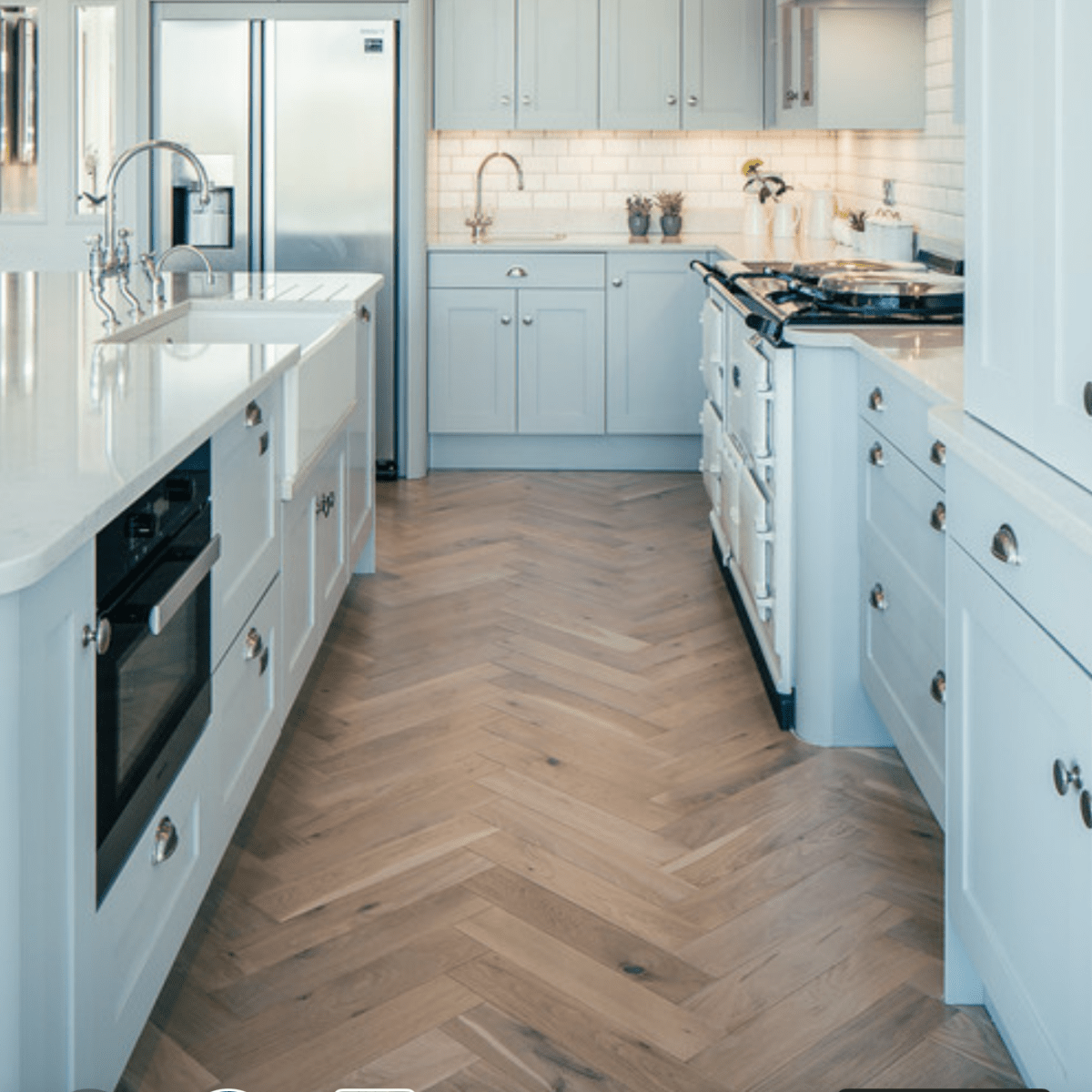 Fika Mayfair Oak Herringbone (Engineered Flooring) - Wood Floor Store