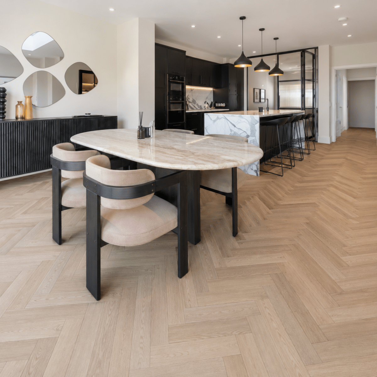 Fika Romantic Oak Herringbone (Engineered Flooring) - Wood Floor Store