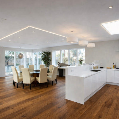 Fika Smoked and Brushed Oak Long Plank (Engineered Flooring) - Wood Floor Store