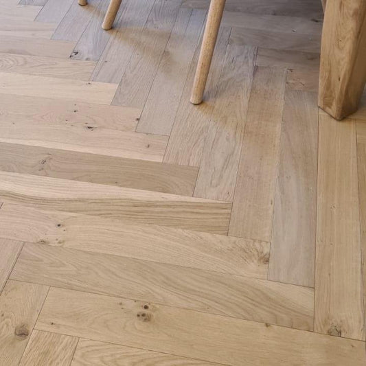 Free Delivery of Tuscany Oak Herringbone Sample - Wood Floor Store