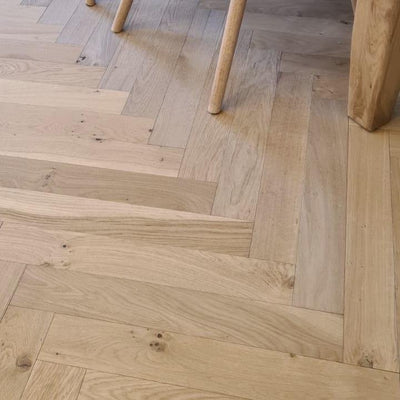 Free Delivery of Tuscany Oak Herringbone Sample - Wood Floor Store
