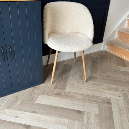 Karna Bordeaux Oak Herringbone SPC - Wood Floor Store