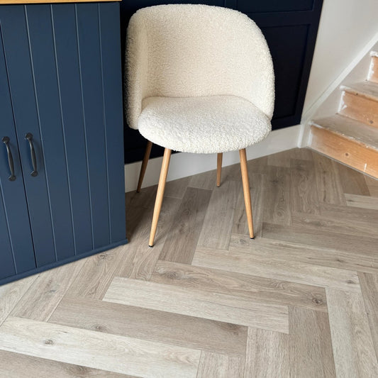 Karna Bordeaux Oak Herringbone SPC - Wood Floor Store