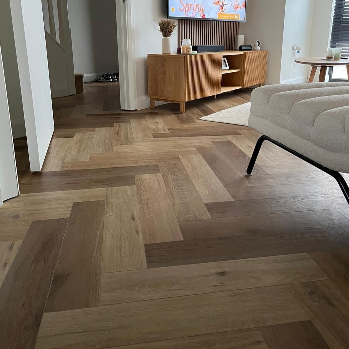 Karna Country Oak Herringbone SPC - Wood Floor Store