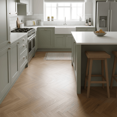 Karna Royal Oak Herringbone SPC - Wood Floor Store