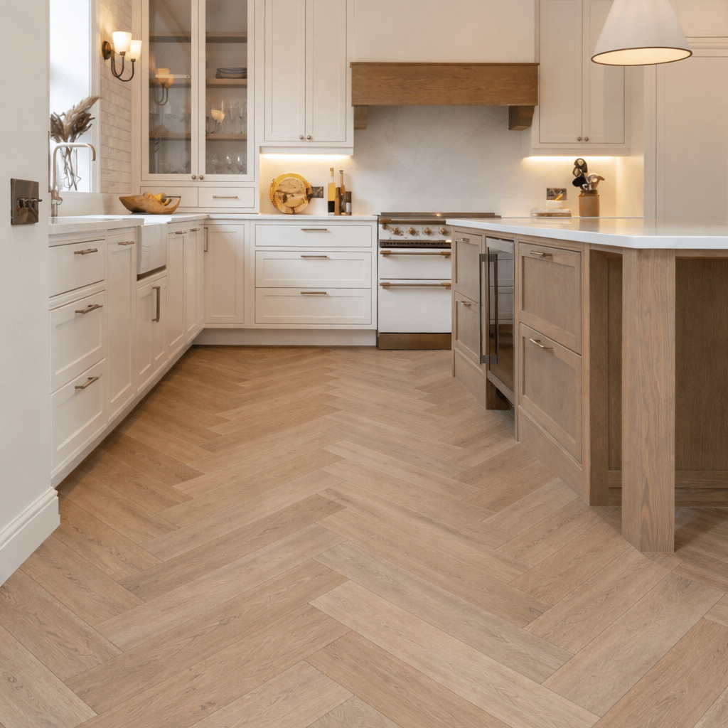 Karna Vintage Oak Herringbone SPC - Wood Floor Store