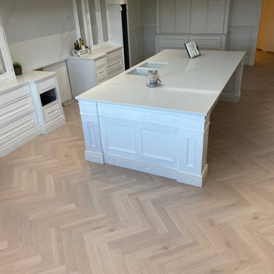 Konig Prestige Glazed Oak Herringbone - Wood Floor Store