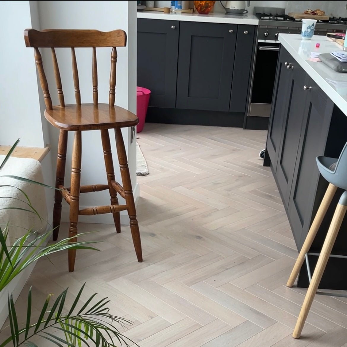 Konig Prestige Glazed Oak Herringbone - Wood Floor Store