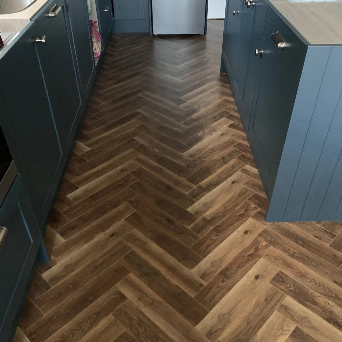 Konig Prestige Lightly Smoked Oak Herringbone - Wood Floor Store