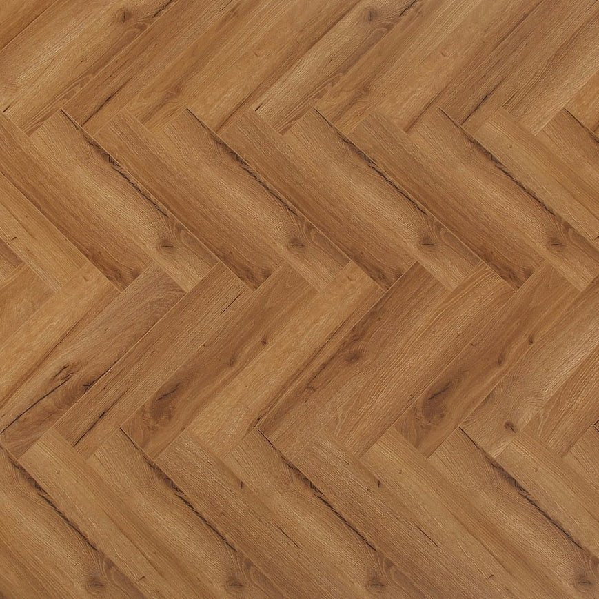 Konig Prestige Oak Robust Fumed Herringbone (Laminate Flooring) - Wood Floor Store