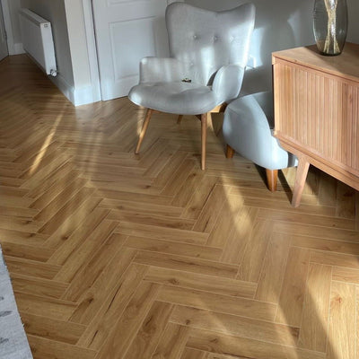 Konig Prestige Oak Robust Natural Herringbone - Wood Floor Store