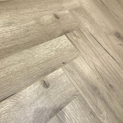 Konig Prestige Pale Oak Robust Herringbone - Wood Floor Store