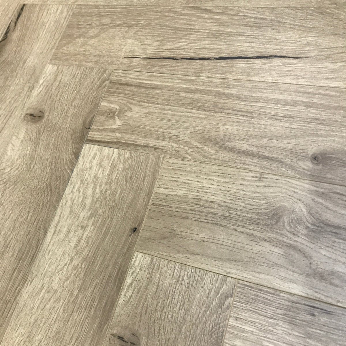 Konig Prestige Pale Oak Robust Herringbone - Wood Floor Store