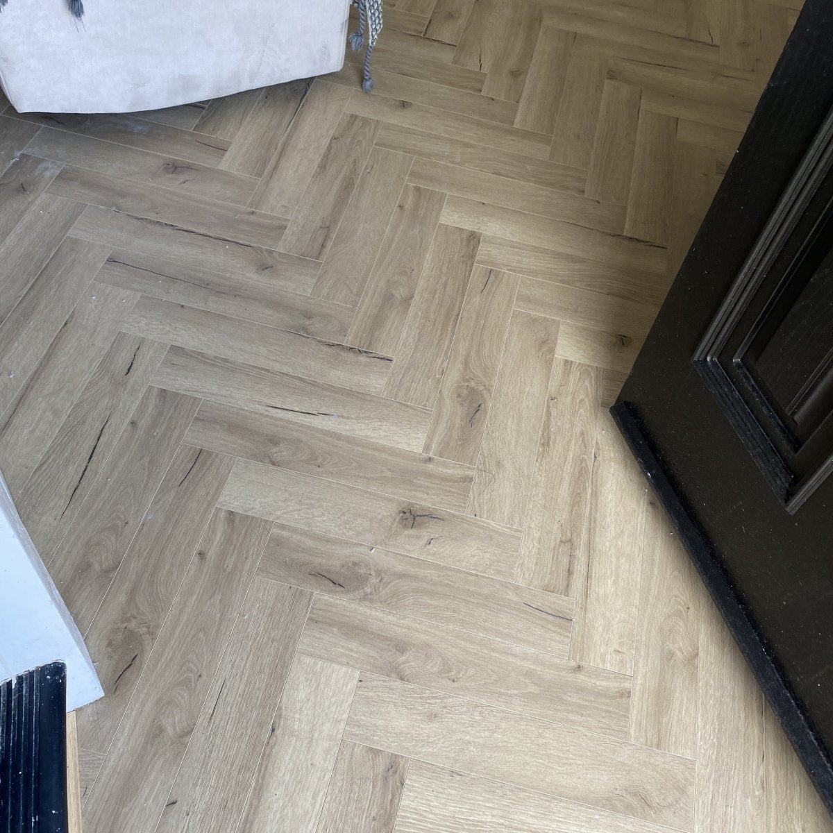 Konig Prestige Pale Oak Robust Herringbone - Wood Floor Store