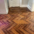 Konig Prestige Rich Walnut Herringbone - Wood Floor Store