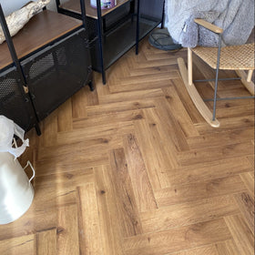 Oak Robust Fumed Herringbone - Wood Floor Store