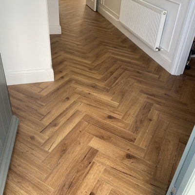 Oak Robust Fumed Herringbone - Wood Floor Store