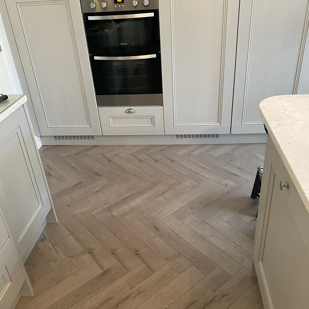 Oak Robust Grey Herringbone - Wood Floor Store