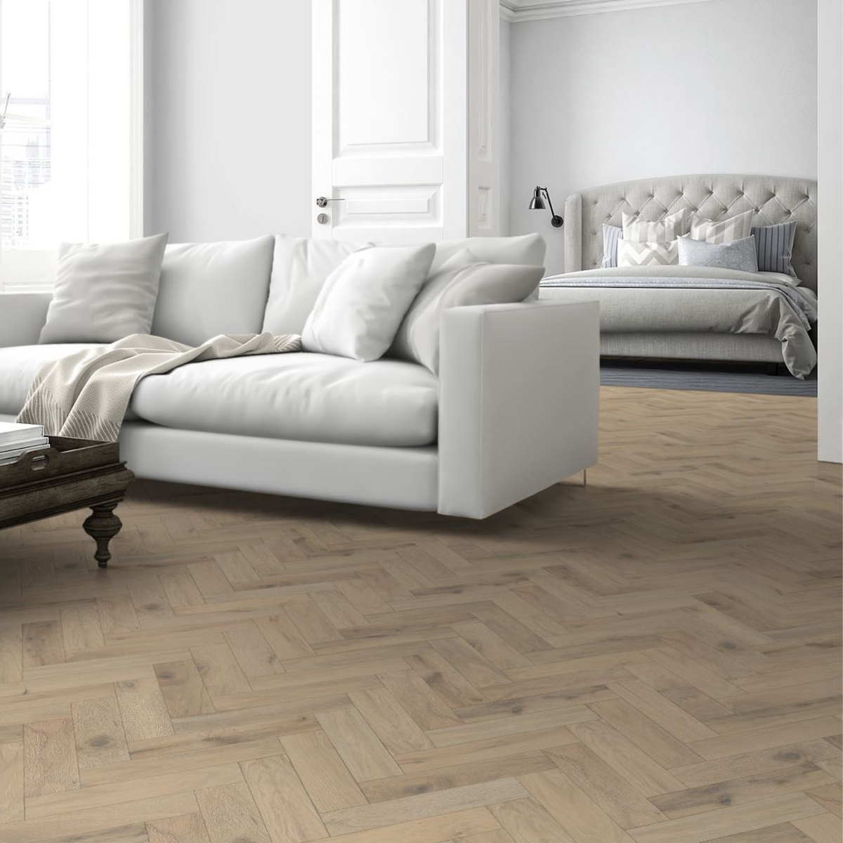 Romantic Oak Herringbone