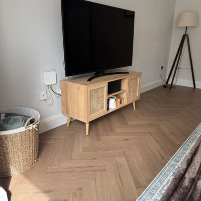 Sample of Forest Oak Herringbone - Wood Floor Store