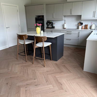 Sample of Forest Oak Herringbone - Wood Floor Store