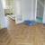 Laminate Herringbone Floor Light Natural Oak 12mm Flooring Home Interior Design Kitchen Living Room