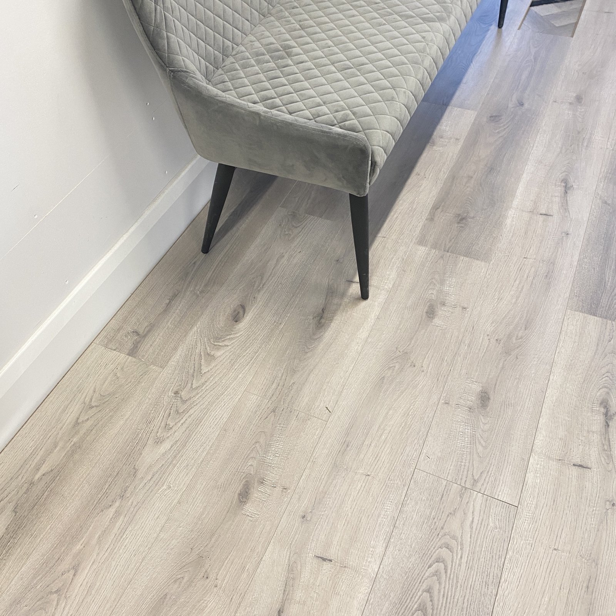 Laminate Plank Floor Light Grey 12mm 8mm Flooring Home Interior Design Kitchen Living Room